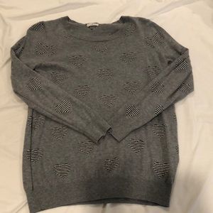 Madewell Heart Sweater - Medium